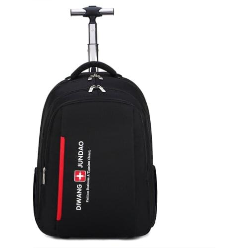 Backpack Swiss Multifunctional Boarding Case 2 In 1 Trolley Backpack Business Trip Bag Large Capacity Waterproof Suitcase Laptop