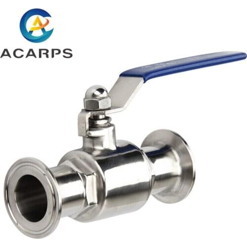 12.7mm 19mm 25mm 32mm 38mm 48mm Sanitary ball valve 304 Stainless Steel Quick Installed Ball Valve Clamp Ball Valve Food grade