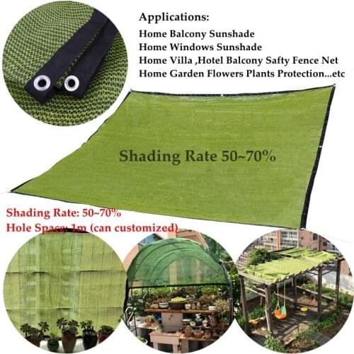 1.8x2/1.8x3m HDPE Anti-UV Sunshade Net Balcony Succulent Plant Ventilation Cooling Sun Shading Net Cloth Plant Greenhouse Cover