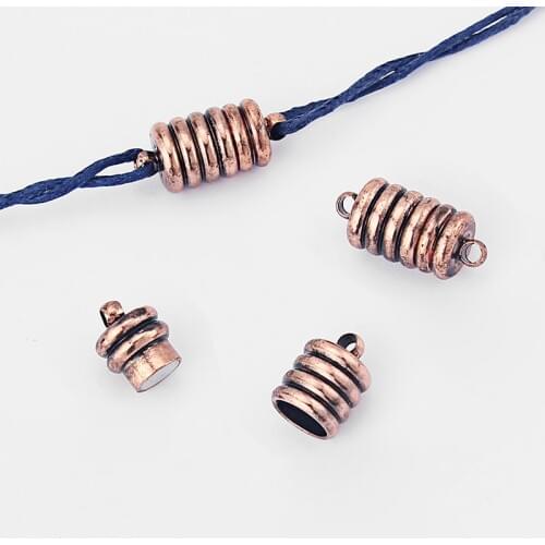 10pcs 12*8mm Spiral Magnetic Clasps For Making Necklaces & Bracelets DIY Jewelry Findings hole 1.5mm