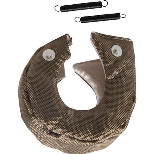 T3 Turbo Heat Shield Blanket Turbocharger Cover Wrap With Fastener Springs Glass Fiber Keep crucial engine components protected