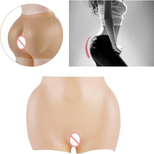 Crossdresser Butt Hip Enhancer Padded Shaper Camel Panties Silicone Hip Pads Shemale Transgender Fake Ass Pussy Underwear
