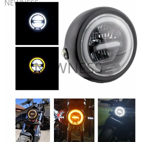 Universal Cafe Racer Vintage Motorcycle LED Headlight Head lamp Headlamp distance light Refit motorcycle Headlight High/Low Beam