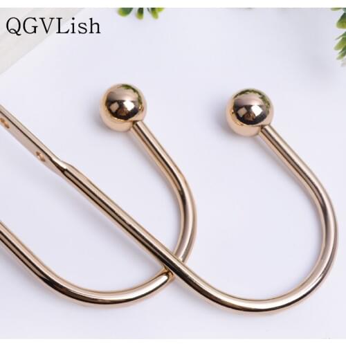 QGVLish 2Pcs U Shape Curtain Hooks Coat Hat Hanger Curtain Accessories Tiebacks Buckles Tassel Brush Holder Curtain Holdback