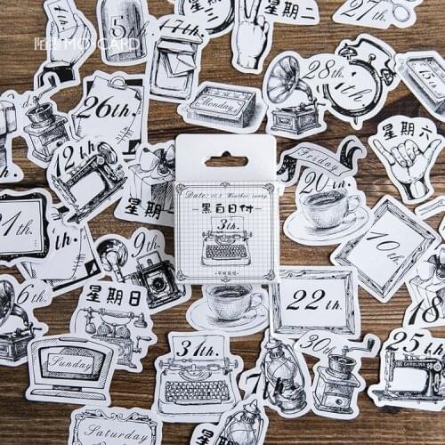 45pcs/lot Vintage Days Animals Mini Paper Sticker Set Decoration Diy Ablum Diary Scrapbooking Stationery Stickers School Supply