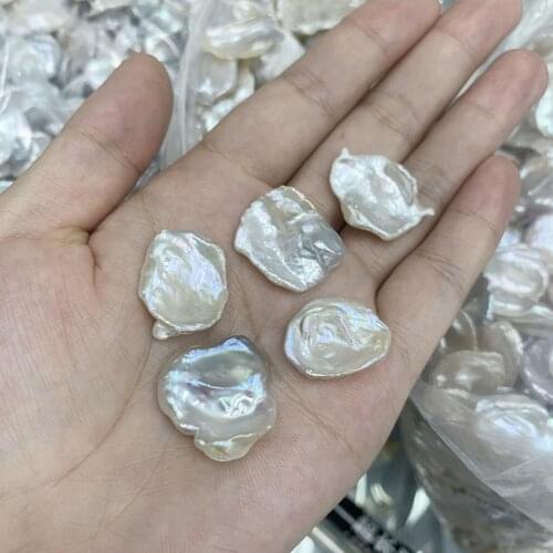 14.5-18MM 6Pcs Baroque Petal 100% Natural Freshwater Pearl Bead Jewellery Bead Jewelry Findings Accessories