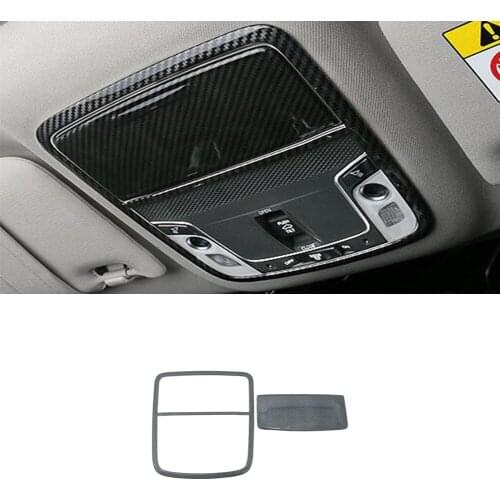 ABS Matte/Carbon fibre For Honda Accord 10th 2018 2019 Car front reading Lampshade panel and Glasses box car styling 2pcs