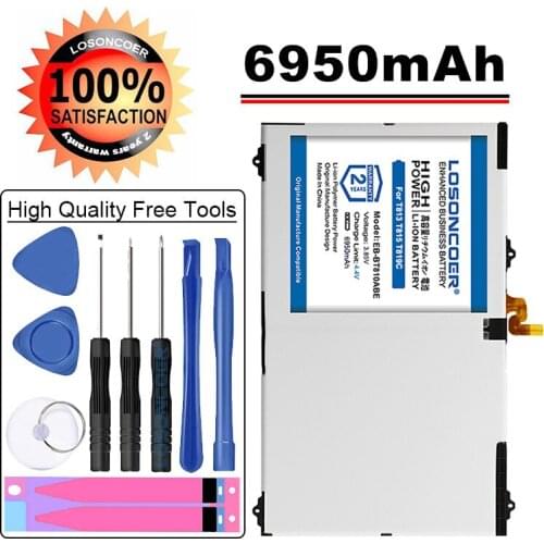 LOSONCOER 6950mAh EB-BT810ABE /ABA For Samsung GALAXY Tab S2 9.7 T815C T819C SM-T815 SM-T817A SM-T810 S2 T815 T813 Battery