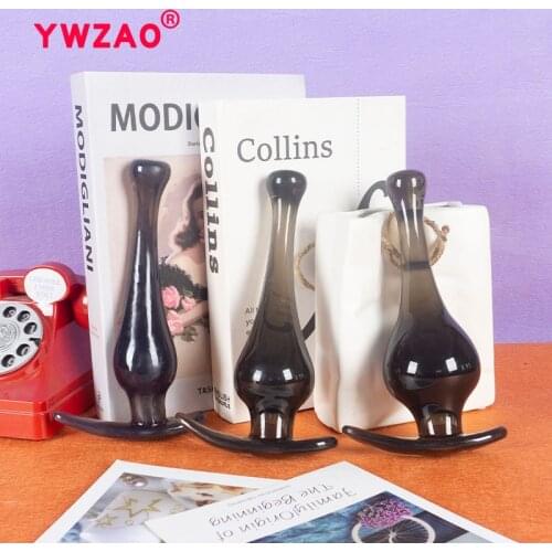 YWZAO Male Women Anal Massager Beads Sex Toys Tail Butt Prostate Adult Plug Expander For Dilator G64 LingBao L