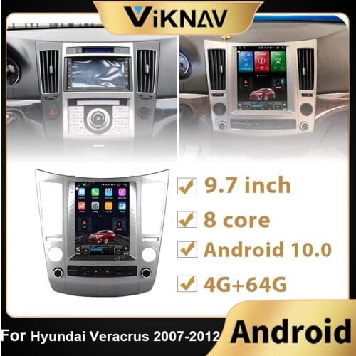 Android car radio GPS navigation multimedia player for Hyundai Veracrus 2007 2008 2009 2010 2011 2012 DVD stereo receiver 128G