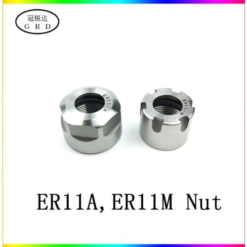 Brand new high-quality ER11 nut er11a er11m nut high precision ER nut apply er chuck collet and Engraving machine tool lathe