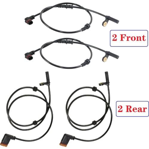 4 x ABS Wheel Speed Sensor Front Rear Left & Right For Mercedes-Benz C250 C300 2045400117, A2045400117, 2045400317, A2045400317