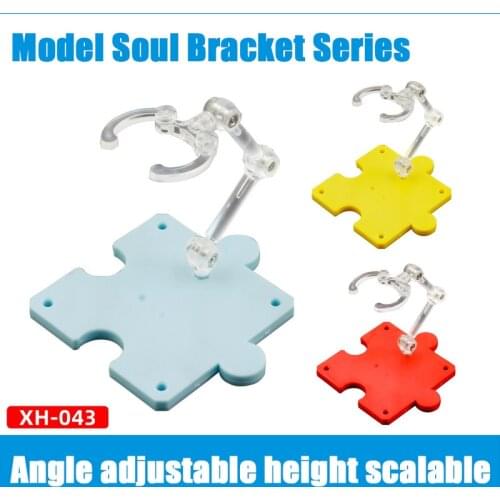 4 Pcs Doll Stands Figure Display Bracket Action Base For 1/144 Shf Saint Sic Robot Model Effect Stage Act Suit