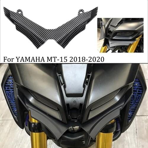 For Yamaha MT15 MT-15 2018-2021 Wings Front Pneumatic Fairing Wing Tip Protective Cover Carbon Fiber
