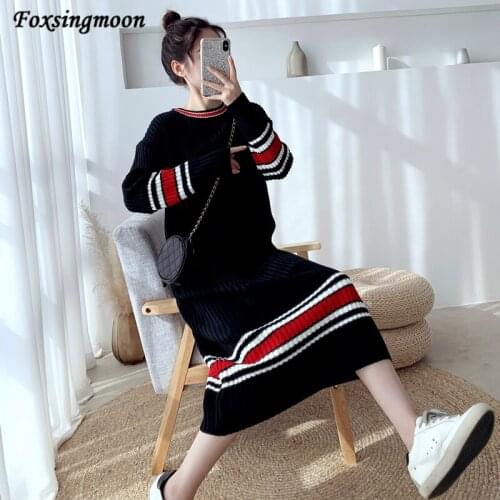 Модные вязаные платья Foxsingmoon China At AliExpress