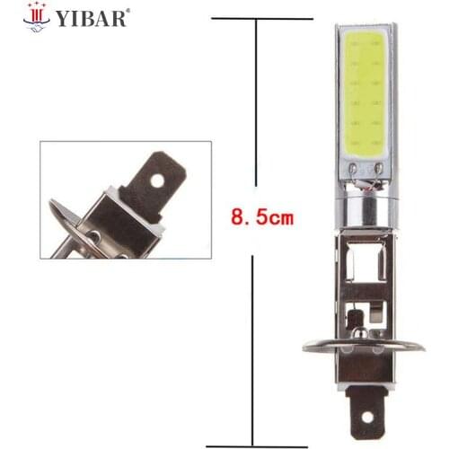 2Pcs 12V Car-styling Fog Light Bulb H1 COB Car LED Headlight Headlamp 6000K High Power Auto Light-emitting Diode Lamp Accessory