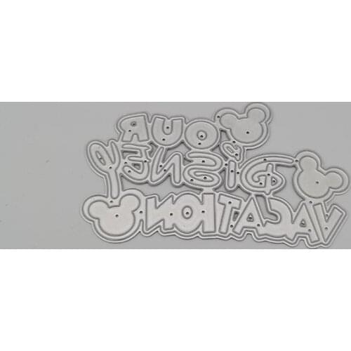 Metal Cutting Dies our vacation For Scrapbooking Craft Dies Cut Stencil Card Making Album Sheet Decoration