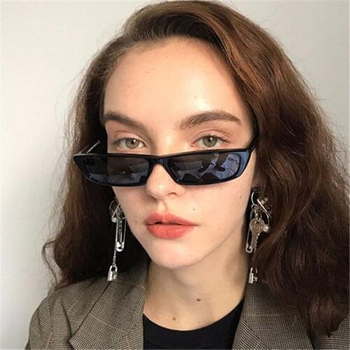 Small Oculos Retro Square Sunglasses Women Thin Frame Sexy Ladies Sun Glasses Female Eyewear Gafas De Sol Mujer
