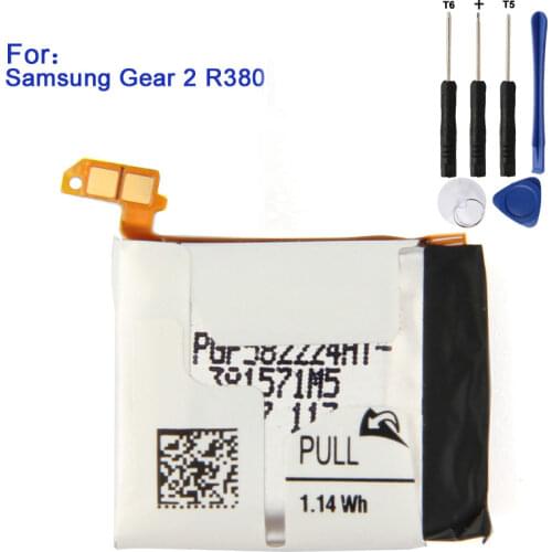 SAMSUNG Original Battery For Samsung Gear 2 SM-R381 R381 R380 Neo SM-R380 300mAh Authentic Replacement Battery