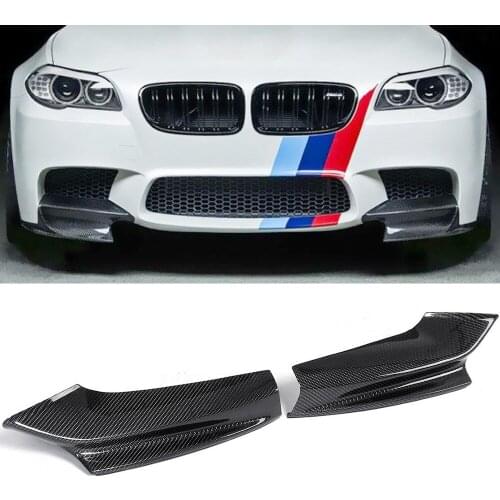Carbon Fiber Front Bumper Lower Splitters Spoiler For BMW F10 F11 M5 5Series