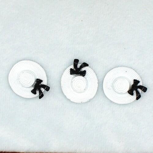 5pcs/set DIY handmade materials jewelry accessories bow hat pendant accessories necklace pendant Black white suit Charm XL477