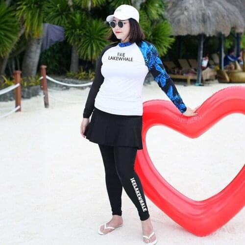 Plus Size 5pcs UV Sun Protection Rashguards Swim Shirt Tight Long Sleeve Full Swimsuit Surf Dive Yoga Run Jog Athletic Tracksuit