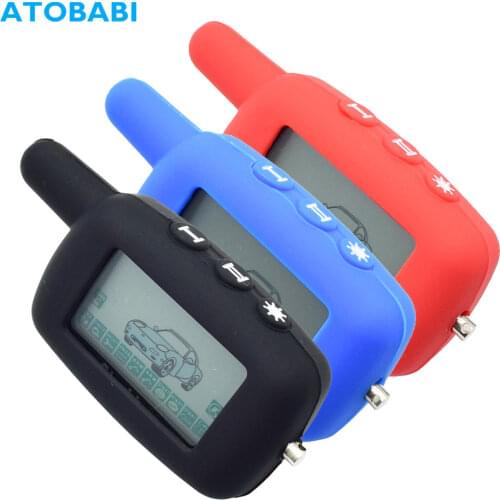3 Colors A9 Silicone Case for Starline A6 A9 24V Russian Two Way Car Alarm Fob Keychain LCD Transmitter Remote Control Cover