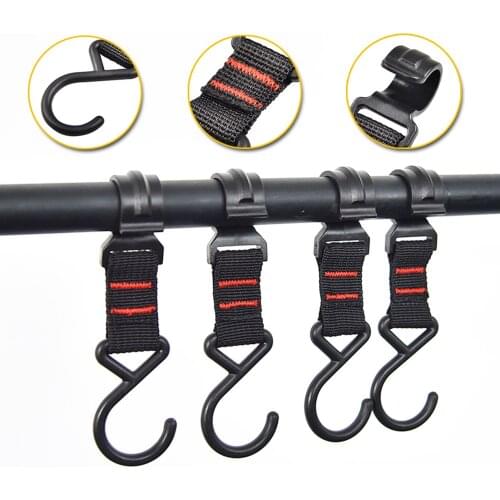 4pcs Hook Multifunctional Plastic Hanger Clasp Rack For Outdoor Camping Picnic Tableware Hanging