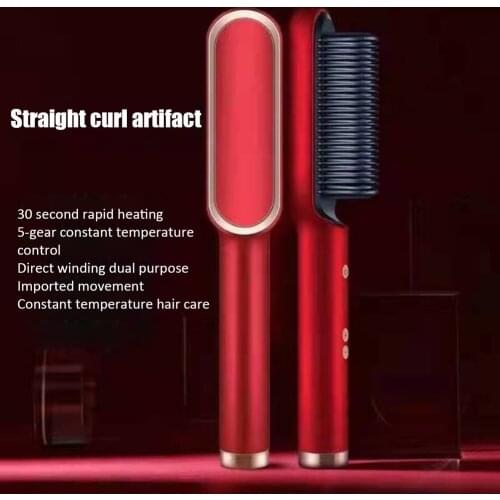 Hair Straightener Ceramic Straightener Curling Iron Straightening Comb Brush Quick Hair Styler Hair Curler Hair Brush EU/UK/US