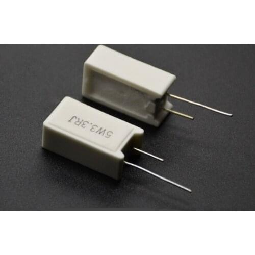 10pcs RX27-5 SQM Vertical Cement Resistor resistance 5W 0.02R-100K Ohm Ceramic Copper foot