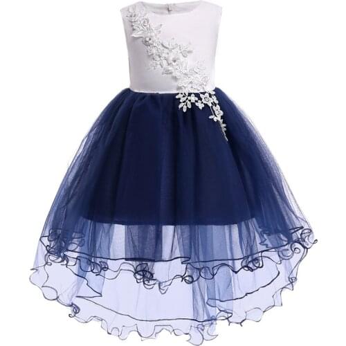 2018 baby girl Summer Dress Sleeveless Child ball gown Kids Dresses For Girls Wedding and birthday party Dress baby girl clothes