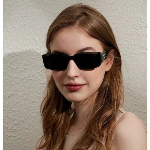 2021 Fashion Retro Classic Rectangular Sunglasses Womens Cool GM Brand Design Sunglasses Color Number