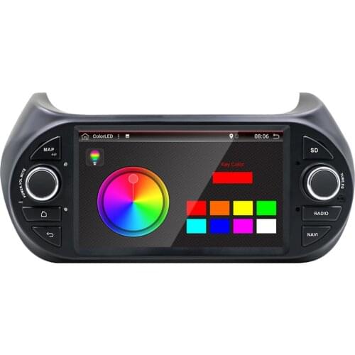 7" Android 9.0 PX6 Car Radio For Fiat Fiorino Qubo 2008- Nemo Audio 4+64G Stereo 8 Core Car Multimedia Player 1024*600