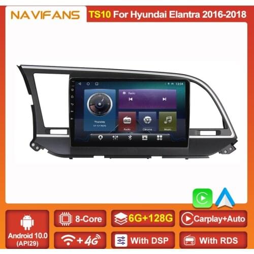 Android 11 Car GPS Radio 4G LTE Carplay 2 Din For Hyundai Elantra 2016 2017 2018 Car Multimedia Radio DSP WIFI Head Unit SWC BT