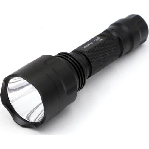 C8 Cree XP-L HI V2-1A 6500K 10*7135 LED Driver Circuit Board 3.5A 1200Lumens 1Mode SMO Reflector Black LED Flashlight(18650)