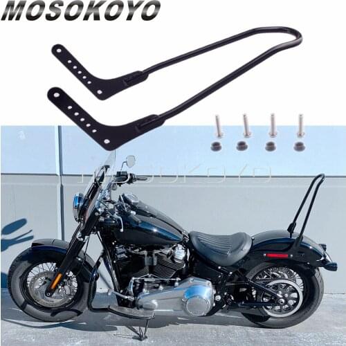 For Harley 18-later Softail FLSL FLDE Heritage Classic FLHC FLHCS Street Bob FXBB Black Motorcycle Passenger Sissy Bar Backrest