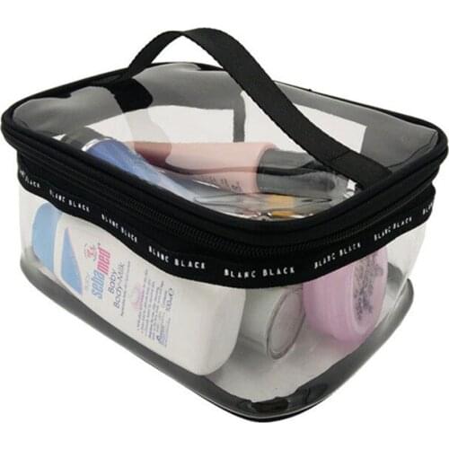 Travel Transparent Cosmetic Storage Bag Woman Make Up Organizer Portable Wash Bag Storage Packing Bag