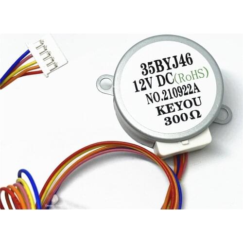 35BYJ46 DC 5V 12V 300 ohms 24V step Permanent magnet Gear motor small stepper motor humidifier repair parts