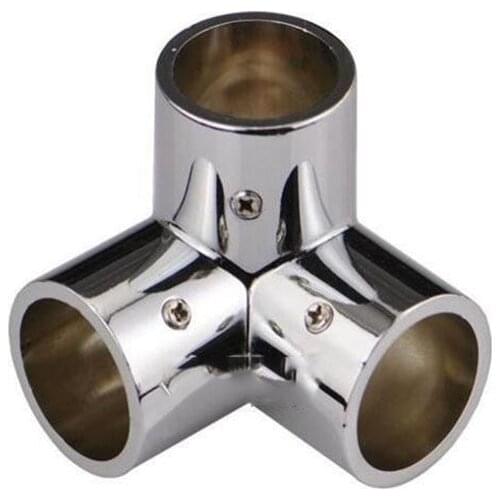 25mm stainless steel Pipe fittings Right Angle Tee elbow tube Connector x4
