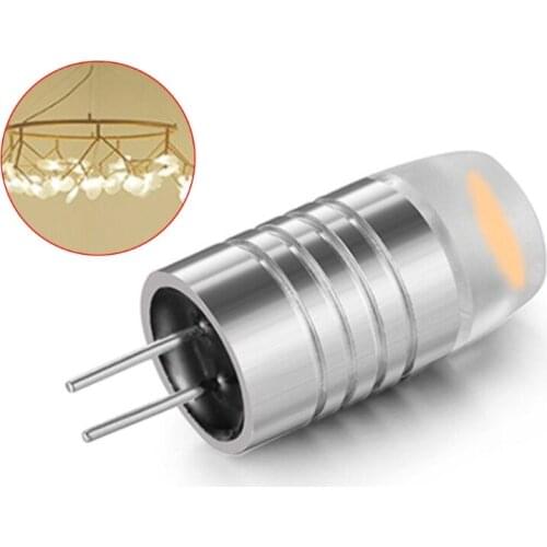 G4 Mini LED Bulb Base Lights 1.5W DC 12V COB Aluminum Lamp Replacement Landscape Bulbs for Chandelier Crystal Lighting
