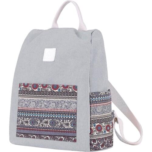 Canvas Fashion Womens Backpacks Ladies School Bags Fashion Female Laptop Backpack Exquisite Business Bags for Girls Book Bags