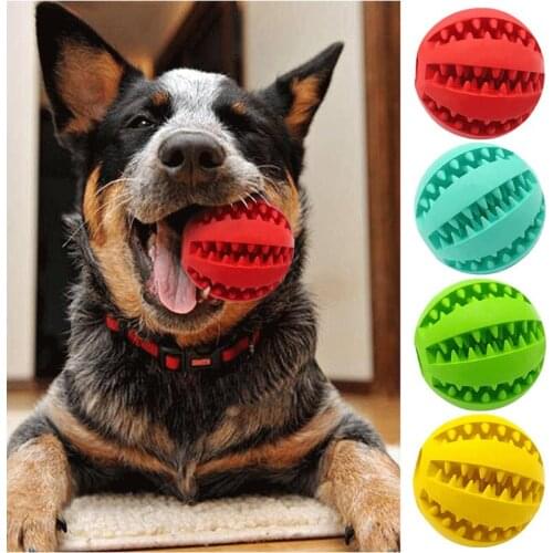 Pet Dog Toy Interactive Rubber Balls Pet Dog Cat Puppy Chew Toys Ball Teeth Chew Toys Tooth Cleaning Balls Food AA