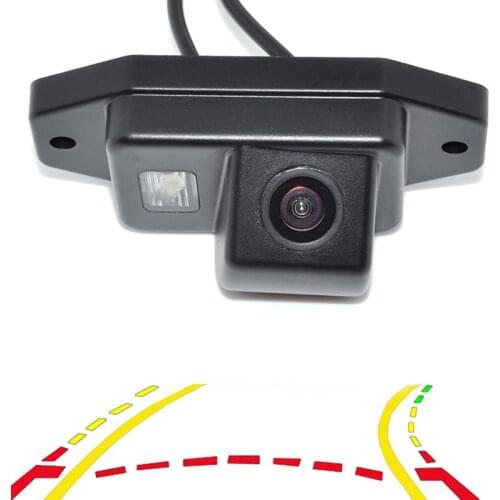 Intelligent Dynamic Trajectory Tracks Rear View Reversing Backup Camera For Toyota Prado Land Cruiser 120 Parking Assistance