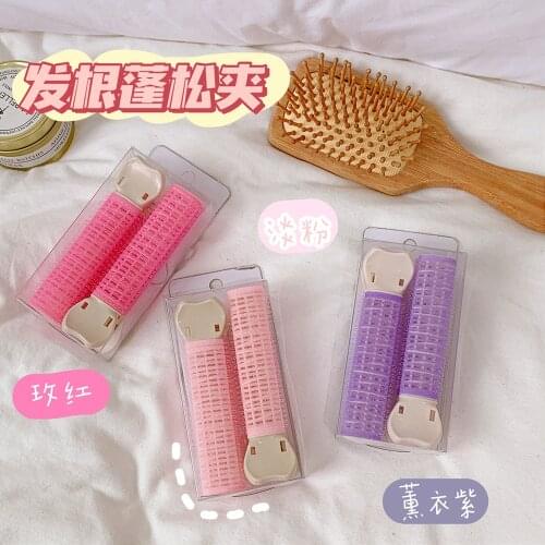 2pcs Women Girl Hairpin Make Hair Style Tool Fluffy Hair Clip Pin Solid Color Hair Accessories Ornaments Headwear Set