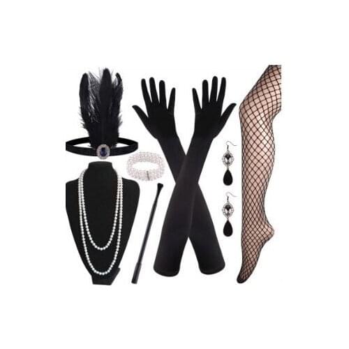 The 1920s Flapper girl dress costume for Halloween parties in Europe and America