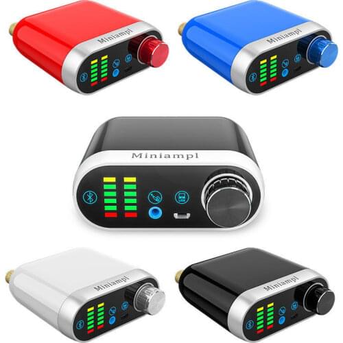 Mini Bluetooth 5.0 HiFi Power Amplifier Class D audio HiFi Tpa3116 Digital Amp USB Sound Card AUX 50W*2 FOR 12V 24V CAR