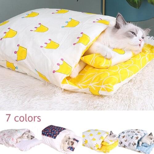 Dog Bed Pet Cushion Blanket Soft Removable Cat Cushion Chihuahua Sofa Mat Pad Puppy Kennel Nest Cushion Dog Accessories