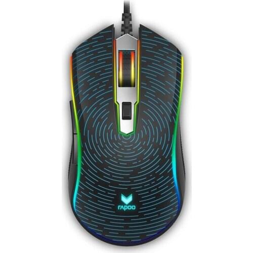 Rapoo V25S gaming RGB game dedicated mouse usb desktop computer notebook wired office macro programming mouse