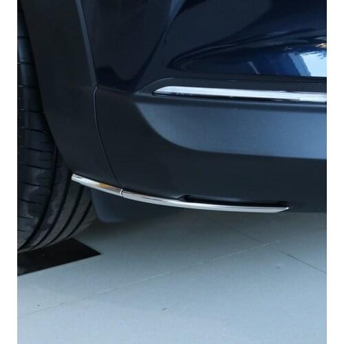Stainless Steel Car Front/Rear Edge Corner Guard Decoration Strip For Mazda CX-30 CX30 2020 Car Bumper Anti-colision Sticker
