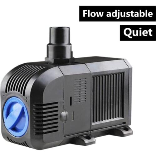 Adjustable Aquarium Water Pump Qiuet Pond Submersible Aquarium Fountain Water Pump Fitler Pump for Fish Tank Pond Pool Rockery
